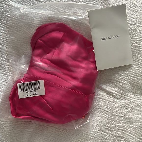 Silk Maison Pink Palace Silk Dress in Hot Pink NWT - Picture 5 of 7